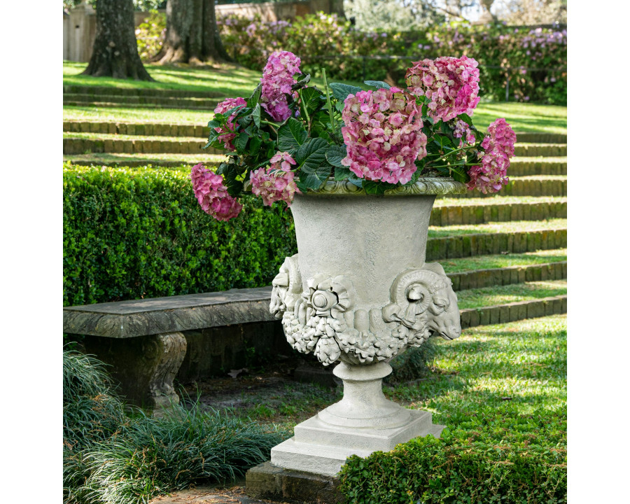 Toscano - Hermes Ram Head Garden Urn