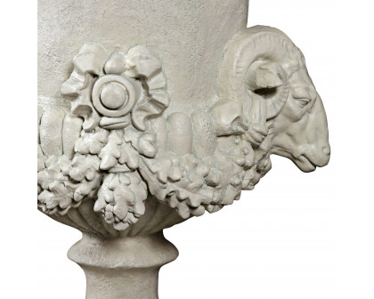 Toscano - Hermes Ram Head Garden Urn