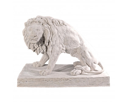 Toscano Kingsbury Garden Giant Lion Sentinel Statue - Looking Right