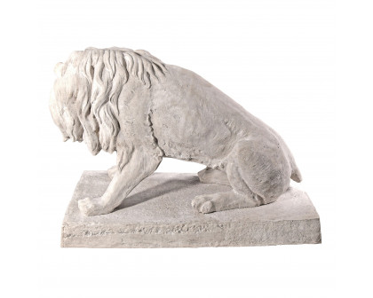 Toscano Kingsbury Garden Giant Lion Sentinel Statue - Looking Right