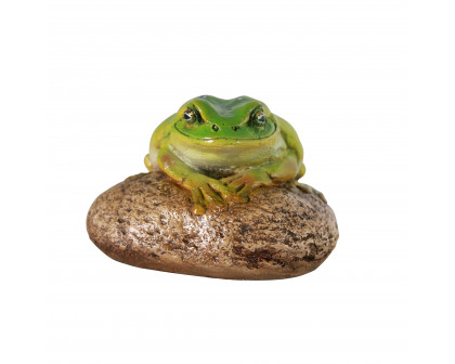 Toscano - Finneas the Frog Garden Rock Sitting Toad Statue