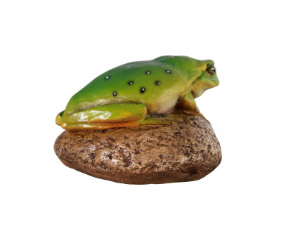 Toscano - Finneas the Frog Garden Rock Sitting Toad Statue