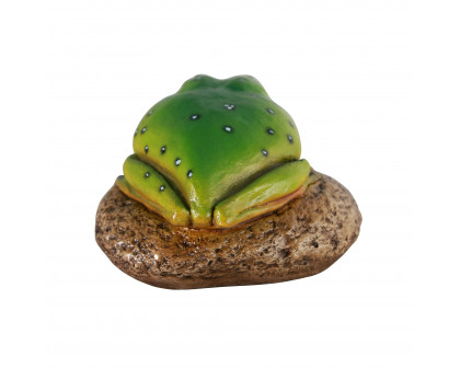 Toscano - Finneas the Frog Garden Rock Sitting Toad Statue