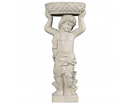 Toscano - Young Bacchus with Basket Planter Garden Statue