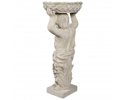 Toscano Young Bacchus with Basket Planter Garden Statue - Bacchus Left