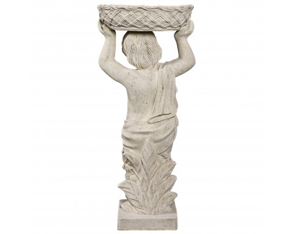 Toscano Young Bacchus with Basket Planter Garden Statue - Bacchus Left