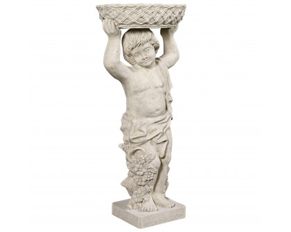 Toscano Young Bacchus with Basket Planter Garden Statue - Bacchus Right