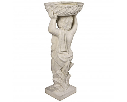 Toscano Young Bacchus with Basket Planter Garden Statue - Bacchus Right