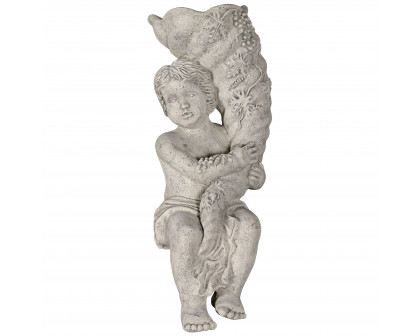 Toscano - Baby Zeus with the Horn of Plenty Cornucopia Planter Garden Statue