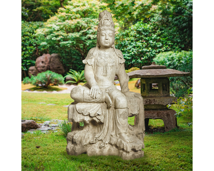 Toscano - The Resting Asian Goddess Guan Yin Garden Statue