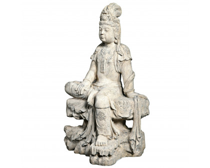 Toscano - The Resting Asian Goddess Guan Yin Garden Statue