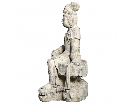 Toscano - The Resting Asian Goddess Guan Yin Garden Statue