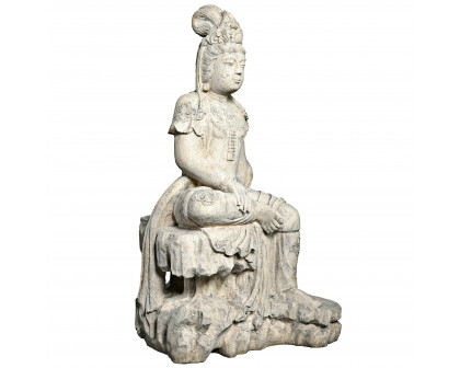 Toscano - The Resting Asian Goddess Guan Yin Garden Statue