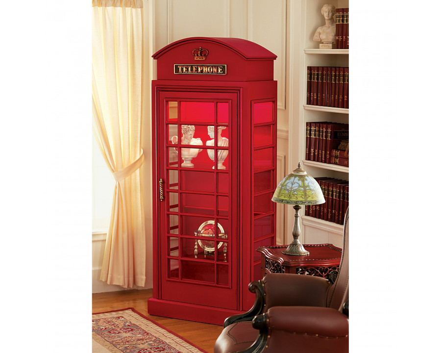 Toscano - British Telephone Booth Display Cabinet