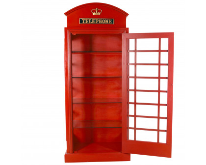 Toscano - British Telephone Booth Display Cabinet