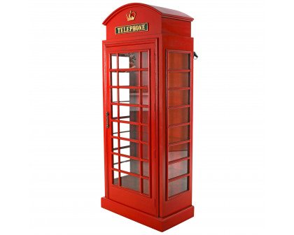 Toscano - British Telephone Booth Display Cabinet