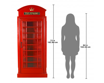 Toscano - British Telephone Booth Display Cabinet