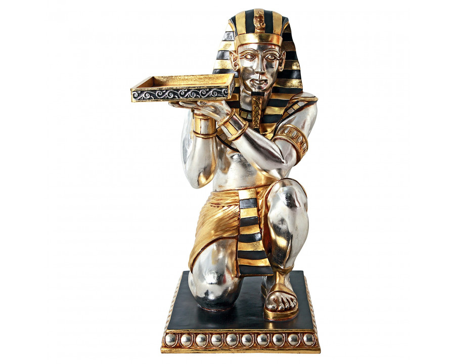 Toscano - Egyptian Pharaoh Kneeling Side Table Statue