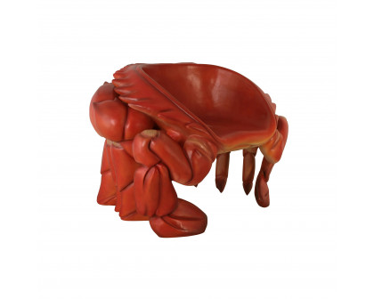 Toscano™ Red King Crab Sculptural Chair - Red, Fiberglass