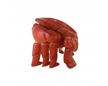 Toscano™ Red King Crab Sculptural Chair - Red, Fiberglass