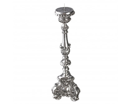 Toscano European Scroll-Footed Large Candlestick