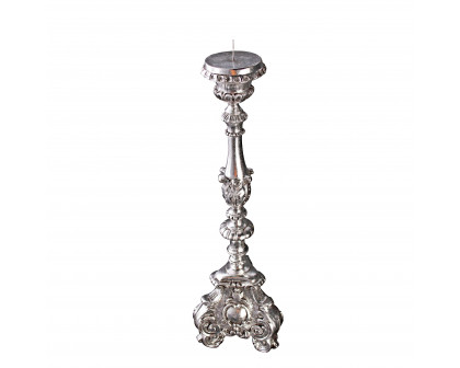 Toscano European Scroll-Footed Large Candlestick