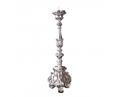 Toscano European Scroll-Footed Large Candlestick