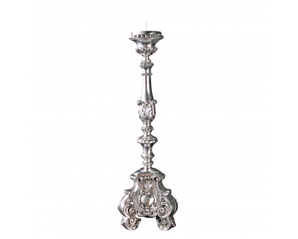 Toscano European Scroll-Footed Large Candlestick