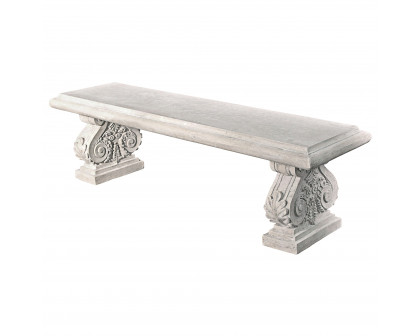 Toscano - Cambridge Yard Architectural Garden Bench in Fiberglass