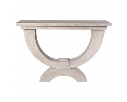 Toscano - The Moderno Arch of Stone Console in Antique Stone, Designer Resin