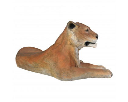 Toscano - Lioness Lying Down Life-Size Garden Statue