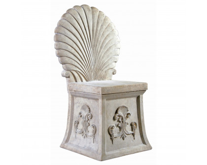 Toscano - Villa Tivoli Spa Stool in Ancient Ivory