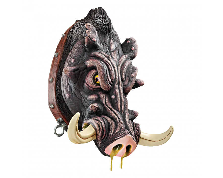 Toscano - Bad Intentions Warthog Trophy Wall Sculpture