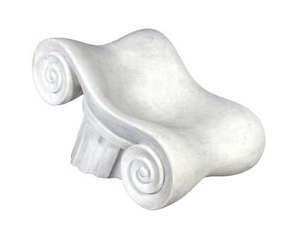 Toscano - Hadrian Villa Roman Spa Master Chair in Antique Stone, Fiberglass