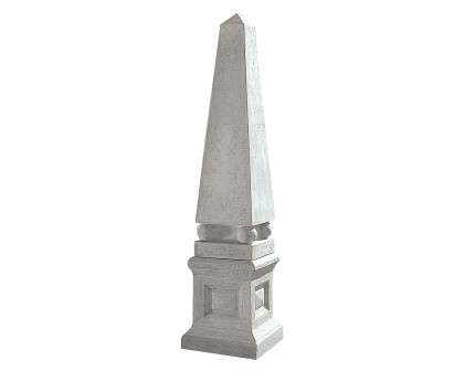 Toscano - Grande Garden Neoclassical Obelisk Statue  English Plinth Set