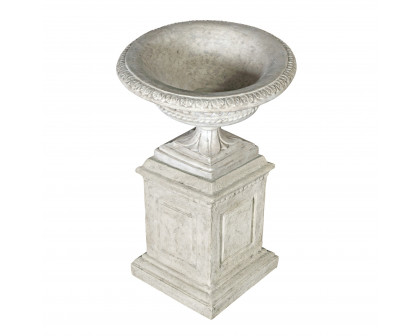 Toscano - Larkin Arts and Crafts Architectural Garden Urn with Plinth