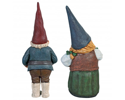 Toscano - Mother Dagmar  Father Friedmann Garden Gnome Statue Set