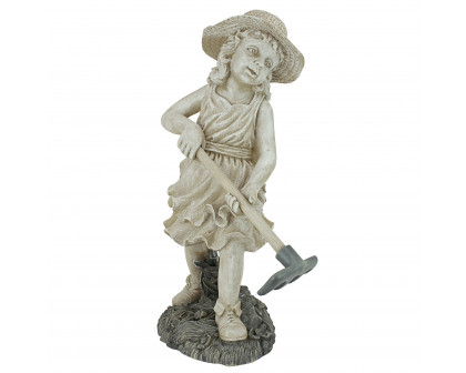 Toscano Young Gardener Girl Rebecca Statue - Large