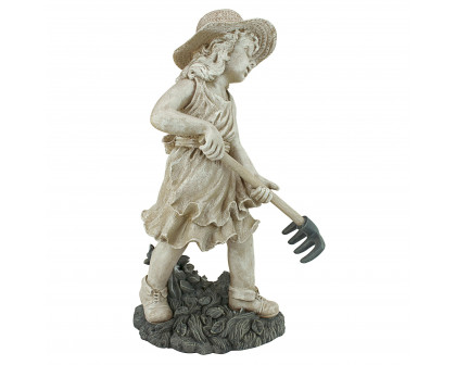 Toscano Young Gardener Girl Rebecca Statue - Large