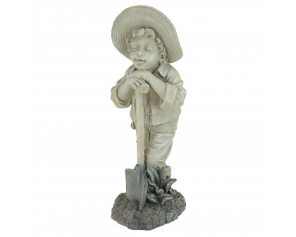 Toscano - Young Gardener Boy Samuel Statue