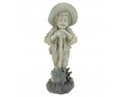 Toscano Young Gardener Boy Samuel Statue - Large