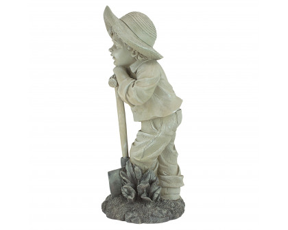 Toscano Young Gardener Boy Samuel Statue - Large