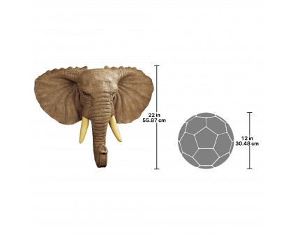 Toscano - Lord Earl Houghton Elephant Wall Sculpture