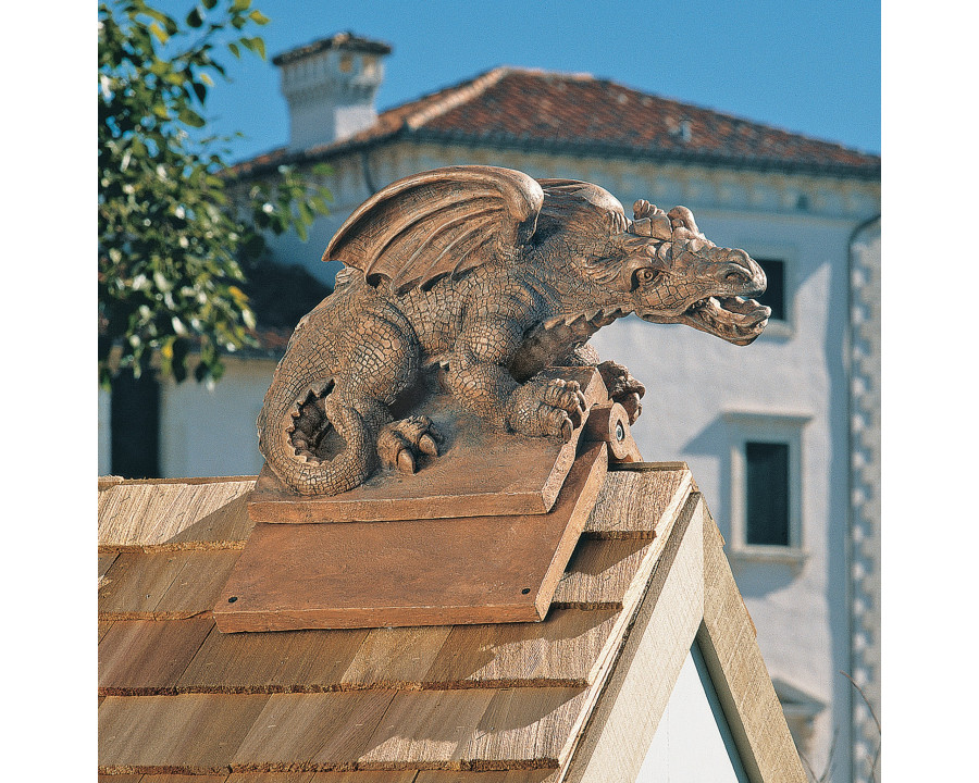 Toscano - Apex the Winged Dragon Sculptural Roof Cresting