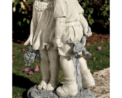 Toscano - Young Sweethearts Kissing Children Garden Statue