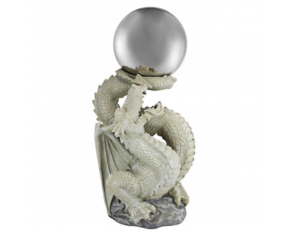 Toscano - Sir Sagremor Dragon Gazing Globe Garden Statue