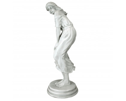 Toscano Windblown Maiden Designer Resin Garden Statue