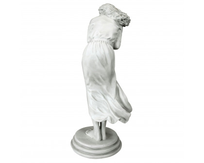 Toscano Windblown Maiden Designer Resin Garden Statue