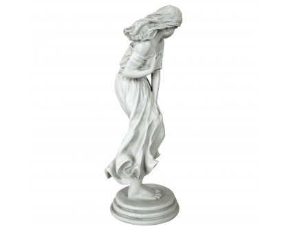 Toscano Windblown Maiden Designer Resin Garden Statue