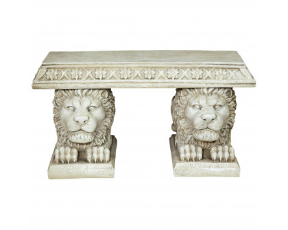 Toscano - Grand Lion of Saint John Square Sculptural Bench